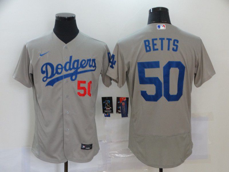 Men Los Angeles Dodgers 50 Betts Nike Elite MLB Jerseys